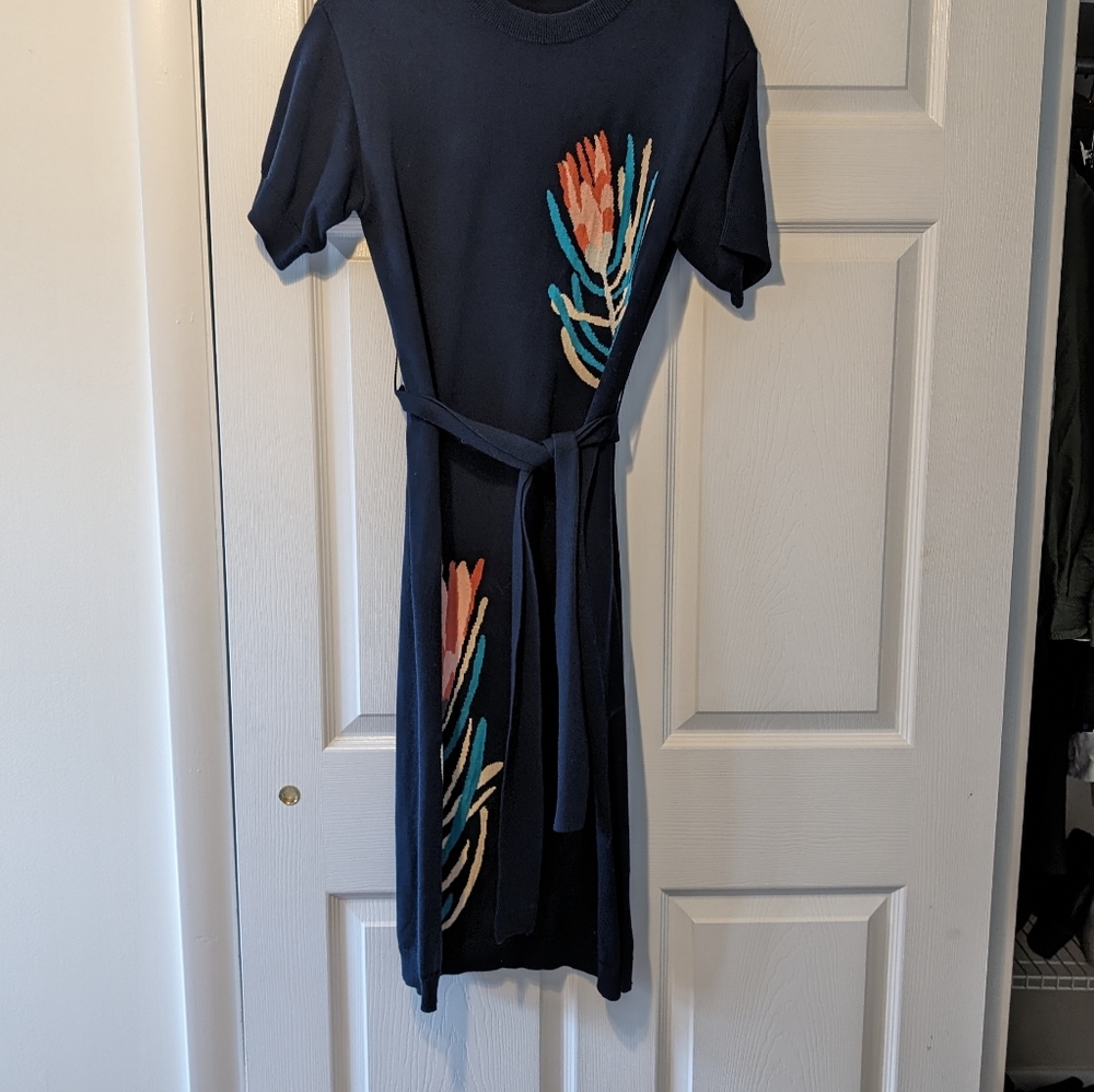 gorman x Dana Kinter "Sugarbush" Protea Knit Dress
